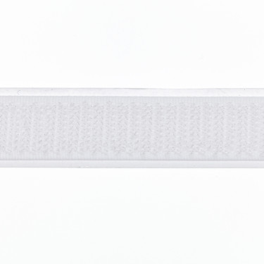 Zelfklevend klittenband 16 mm wit haak