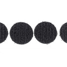klittenband rondjes haak 22 mm 250 st zwart
