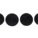 klittenband rondjes lus 22 mm 1000 st zwart		