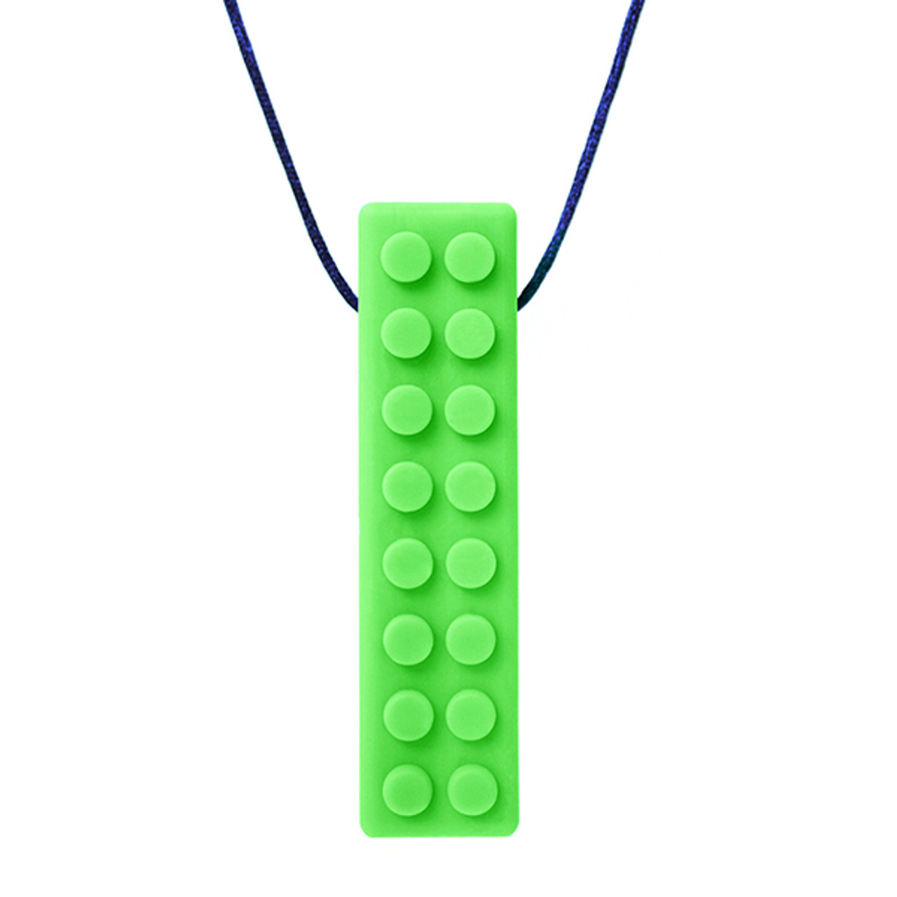 ARK Brick Stick Chew Necklace – kauwhanger voor sensorische regulatie & focus - groen, Normaal tot stevig