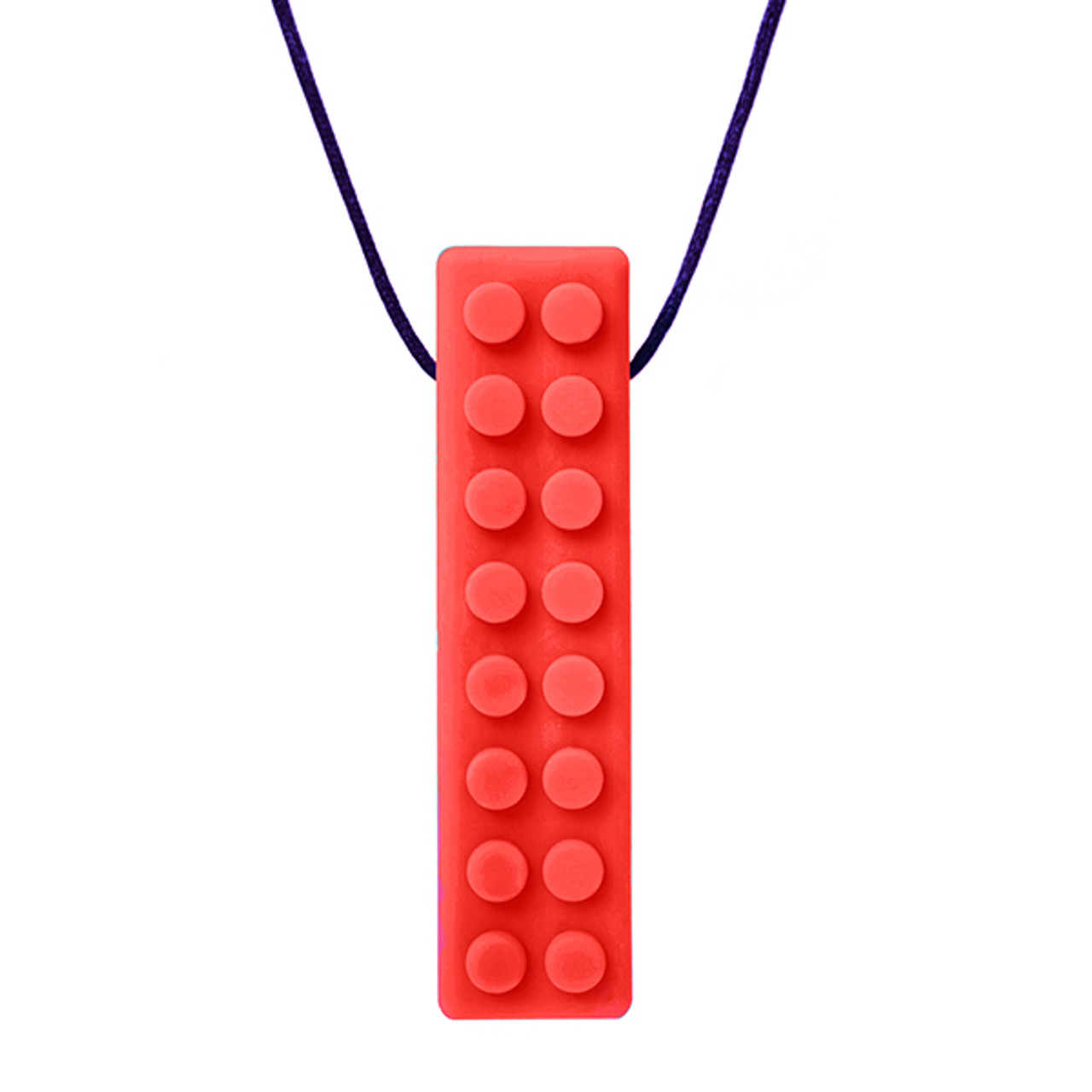 ARK Brick Stick Chew Necklace – kauwhanger voor sensorische regulatie & focus - rood, Normaal