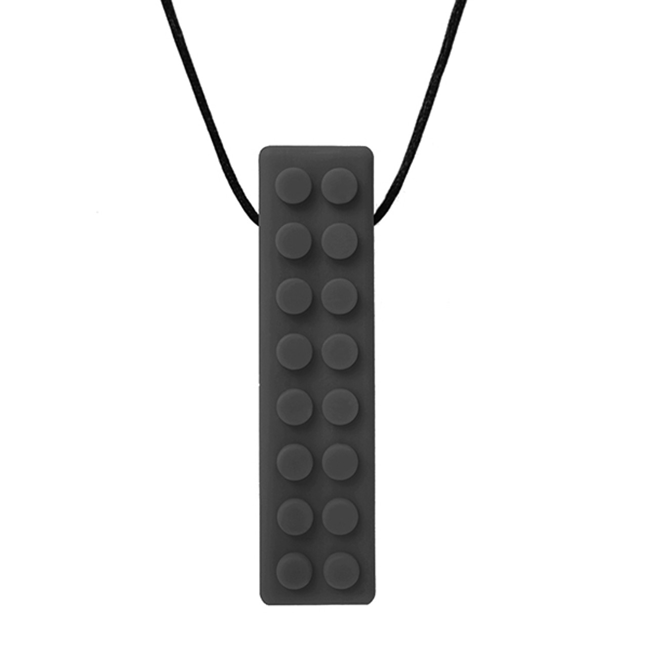ARK Brick Stick Chew Necklace – kauwhanger voor sensorische regulatie & focus - zwart, Normaal tot stevig