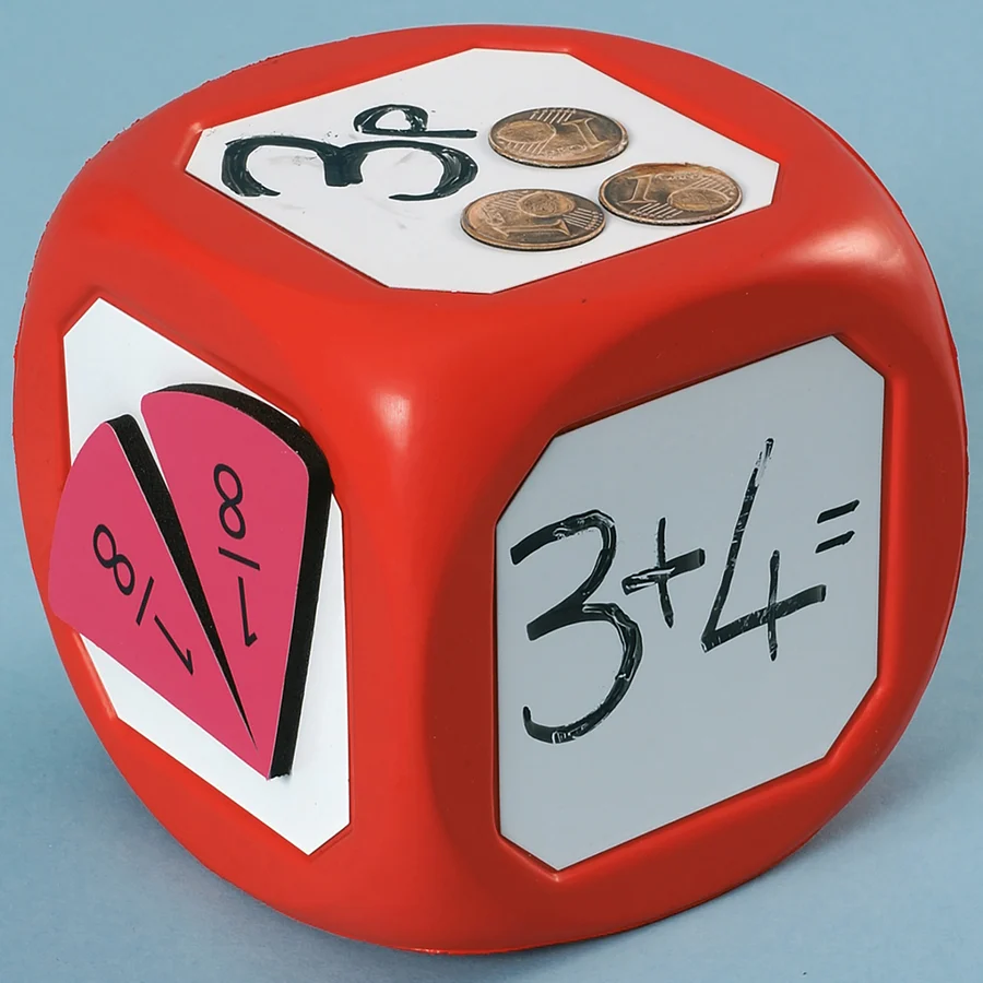 Beschrijfbare grote magnetische dobbelsteen