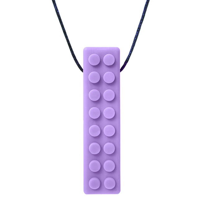ARK Brick Stick Chew Necklace – kauwhanger voor sensorische regulatie & focus - paars, Extra stevig
